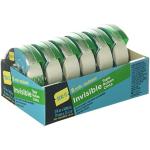 Seal-It Invisible Stationery Tape 3/4 x 1000 Inches On Press N' Cut Dispenser, Pack of 6 Total 6000 Inches, White (62452)