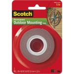 Scotch Mounting, Fastening & Surface Protection Permanent Outdoor, Holds 5 lbs, 3M Scotch 4011 Exterior Mounting Tape, 1 in x 60 in, 1"x60"
