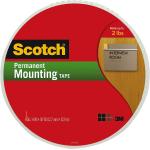 Scotch Indoor Permanent Mounting Tape, 1-Roll, 0.75-in x 38-yd, White