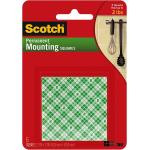 Scotch Indoor Mounting Squares, 2-in x 2-in, White, 6-Squares (111-LRG)