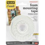 Scotch Mounting, Fastening, & Surface Protection Scotch Foam Mounting Tape, 1/2-inch x 150-inches, White, 1-Roll (4013), 1/2"x150", Clear
