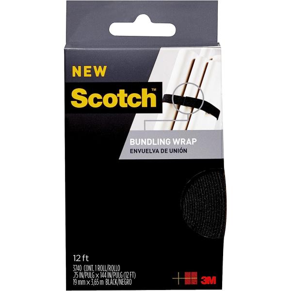 Scotch Mounting, Fastening & Surface Protection RF3740 Scotch None, 0.75"x12', Black