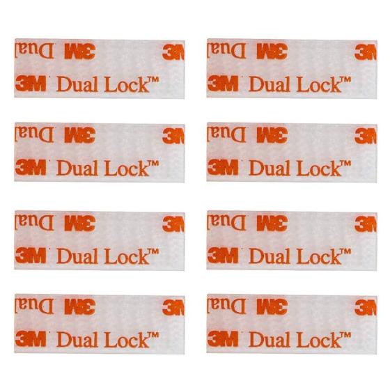 EZ Pass/IPass/IZoom Toll Tag Mounting Kit - 8 Pcs (4 Sets) Reclosable Fastener Dual Lock Tape Strips