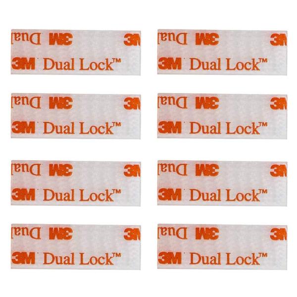 EZ Pass/IPass/IZoom Toll Tag Mounting Kit - 8 Pcs (4 Sets) Reclosable Fastener Dual Lock Tape Strips
