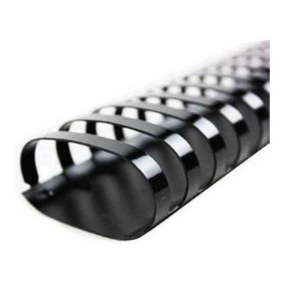 CFS Products Plastic Comb Binding Spines, 1 1/2" Inch Diameter, Black, 290 Sheets, 100 Pack - 13112