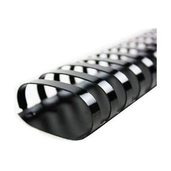 CFS Products Plastic Comb Binding Spines, 1 1/2" Inch Diameter, Black, 290 Sheets, 100 Pack - 13112