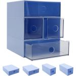 Desk Drawers Changeable Combination Plastic 4 Drawers Cube Storage Organizer for Office Supplies, Pens and Pencil, Comestic Stuff