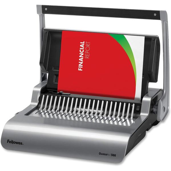 Fellowes Binding Machine Quasar+ Comb Binding (5227201), 5.1" x 18.1" x 15.4"