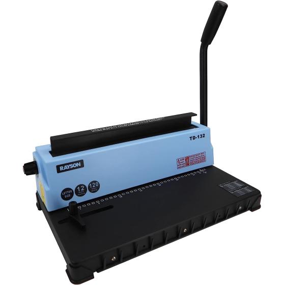 Rayson TD-132 Binding Machine Punch 12 Sheets/Bind 120 Sheets with Sturdy Metal Construction
