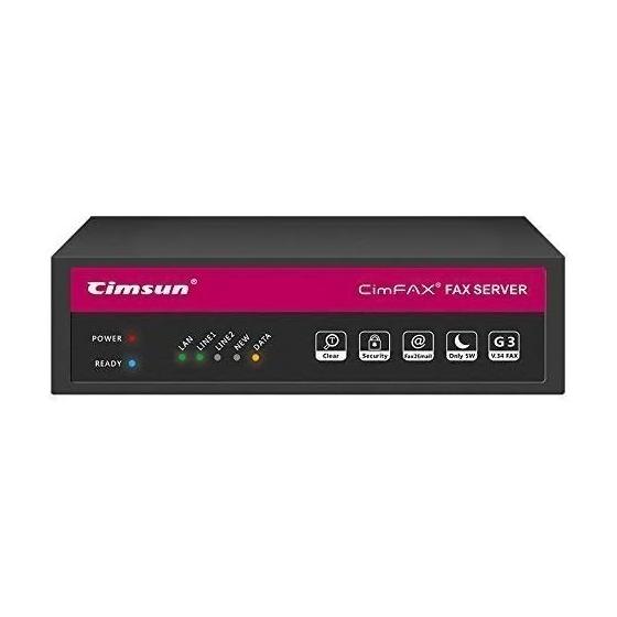 CimFAX H5 High Speed 33.6k Fax Server Auto Save FAX as PDF 100 Users Paperless Fax Machine Cost-Effective Fax Modem Fax Via Telephone Line (4GB)