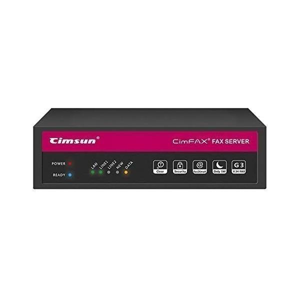 CimFAX H5 High Speed 33.6k Fax Server Auto Save FAX as PDF 100 Users Paperless Fax Machine Cost-Effective Fax Modem Fax Via Telephone Line (4GB)
