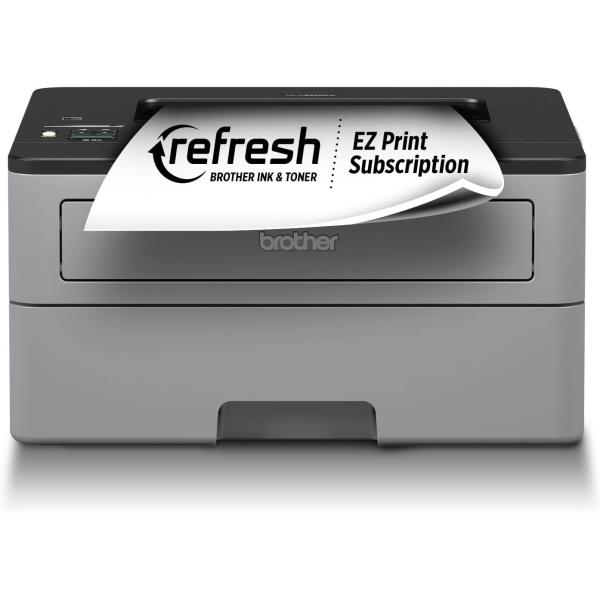 Brother Compact Monochrome Laser Printer, HL-L2350DW, Wireless Printing, Duplex Two-Sided Printing, Refresh Subscription and Amazon Dash Replenishment Ready
