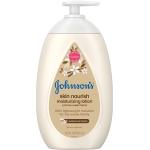Johnson's Skin Nourish Moisturizing Baby Lotion for Dry Skin with Vanilla &amp; Oat Scents， Gentle &amp; Lightweight Body Lotion for The Whole Family， Hypoallergenic， Dye-Free， 16.9 fl. oz