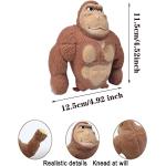 Monkey Toy Squishy Monkey Toy Figure for Kids and Adults Decompress and Stretch Stress,Monkey Stress Relief Toy Squeeze Toys Gift for Christmas Birthday Easter and Children’s Day (Brown)