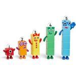 hand2mind Numberblocks Friends One to Five Figures, Toy Figures Collectibles, Small Cartoon Figurines for Kids, Mini Action Figures, Character Figures, Play Figure Playsets, Imaginative Play Toys