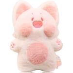 PERUKOYO Cat Plush Toy Cat Stuffed Animals Pillow Kawaii Plushie, Soft Plush Doll Black Cat Plushie Cat Pillow for Boys Girls