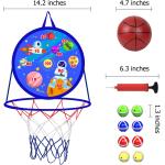 14" Dart Board for Kids, Basketball Hoop for Kids Toddlers, Sports & Outdoor Play Toys, Kids Toys, Boy Toys, Birthday Gift Toy for 3 4 5 6 7 8 9 10 11 12 Year Old Boys Girls, Easter Gifts Party Favors