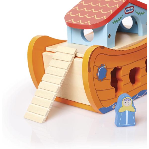 Little Tikes - Solid Wood Animal Ark Toy - Animal Playset -Great Easter Gift for Boys and Girls, Toddlers, Children. Shape Sorter Early Learning Montessori Toys 1 or 2 Years.