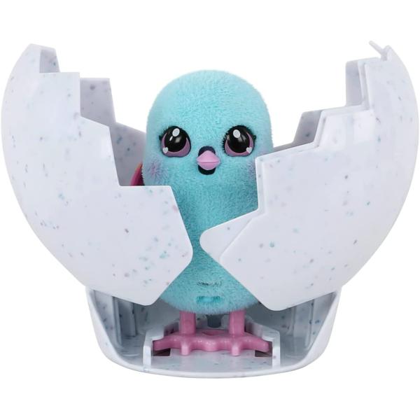 Little Live Pets - Surprise Chick; Cute Interactive Collectible Toy Chick Chirps & Taps; Hatches Out of Egg & Hops About - Blue Egg