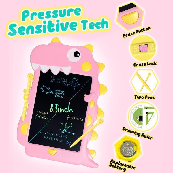 JOYASIS LCD Writing Tablet Toddler Toys Doodle Board Boy Toy Girl Toy Dinosaur, Educational Writing Board Colorful Erasable , Kids Writing Tablet for Girls Boys 2-6 Year Old Christmas Birthday Gift