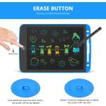 LCD Writing Tablet 10 Inch Toddler Doodle Board ,Colorful Drawing Tablet, Erasable Reusable Electronic Painting Pads, Educational and Learning Kids Toy for 3 4 5 6 Year Old Boys and Girls(Blue)