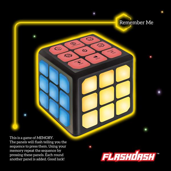 Winning Fingers Flashing Cube Electronic Memory & Brain Game | 4-in-1 Handheld Game for Kids | STEM Toy for Kids Boys and Girls | Fun Gift Toy for Kids Ages 6-12 Years Old