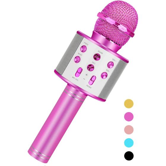 Niskite Kids Toys for 3-14 Year Old Girls Gifts,Karaoke Microphone Machine for Kids Toddler Toys Age 4-12, Christmas Birthday Valentine Gifts for 5 6 7 8 9 10 Year Old Teens Girl