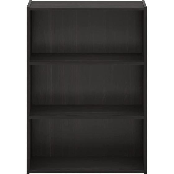 Furinno Pasir 3-Tier Open Shelf Bookcase， Espresso