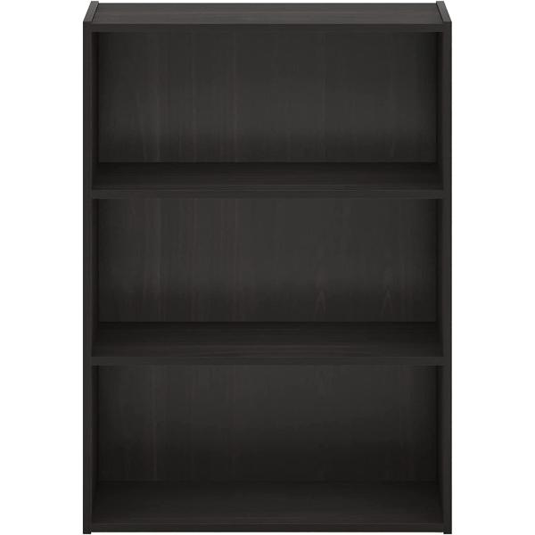 Furinno Pasir 3-Tier Open Shelf Bookcase， Espresso