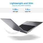 jumper Laptop 14 inch 12GB DDR4 RAM 256GB SSD,Intel Quad Core Celeron N4100, Windows 11 Thin and Light Laptops Computer, Full HD 1080P Display,HD Webcam,Dual Speakers,2.4/5Ghz WiFi,Long Battery Life