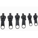 6Pcs Fix Zip Puller 3 Sizes Universal Instant Fix Zipper Repair Kit， Replacement Zip Slider Teeth Rescue Zippers Sewing Clothes