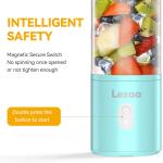 Portable Blender， Blender for Shakes and Smoothies， Personal Blender， USB Rechargeable 14 Oz Mini Blender With for Traveling， Outdoor， Gym， Office