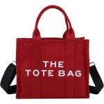 CASTNICH The Tote Bag for Women, Canvas Tote Bag Red with Zipper, Sturdy Wear-Resistant Handbag Women's Tote Bag, Tote Purse Crossbody Shoulder Bag, Tote Bag for Work, School, Travel
