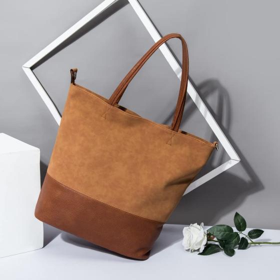 Suede Leather Handbags for Women Large Shoulder Bag Satchel Handbag Shopping Tote Large Mom Purses