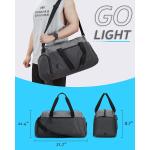 Gym Bags for Men， BAGSMART Foldable Sports Duffle Bag， Lightweight Weekender Duffel Bag With Shoe Compartment， Water Resistant Workout Duffle Sports Bag for Travel Fitness Swimming Yoga， Grey