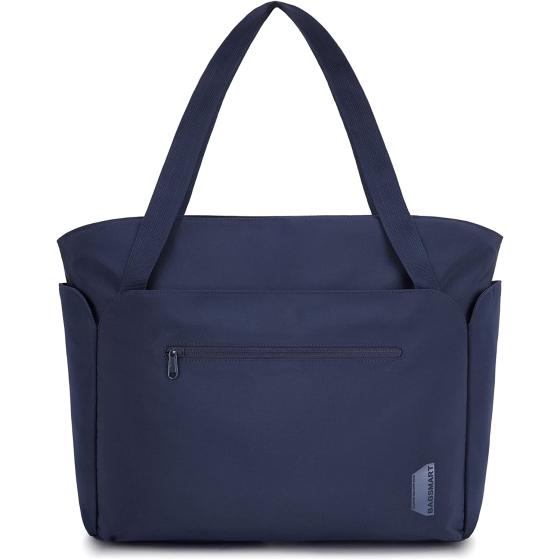 BAGSMART Tote Bags Large Tote Handbag for Women Work Tote With Zipper Black Laptop Tote Shoulder Bag With Pocket