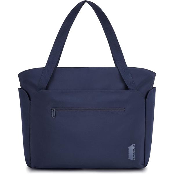 BAGSMART Tote Bags Large Tote Handbag for Women Work Tote With Zipper Black Laptop Tote Shoulder Bag With Pocket