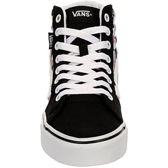 Vans Unisex Filmore High Top Canvas Sneaker - Butterfly Checkerboard Multicolored