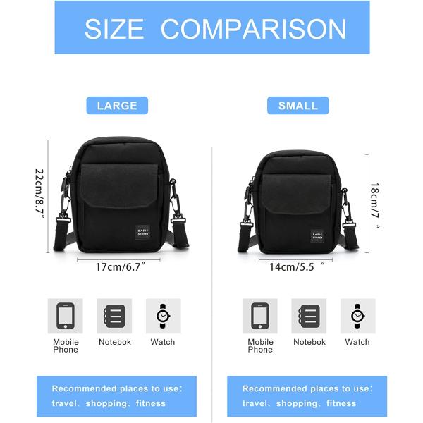 Small Crossbody Bag Side Shoulder Bag For Men， Women Mini Messenger Bag