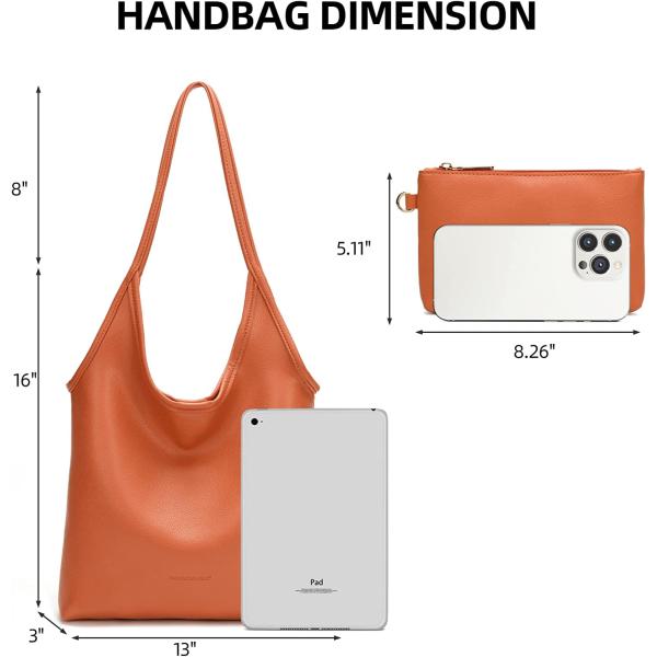 Montana West Slouchy Hobo Bags for Women Soft Designer Shoulder Purses Ladies Top Handle