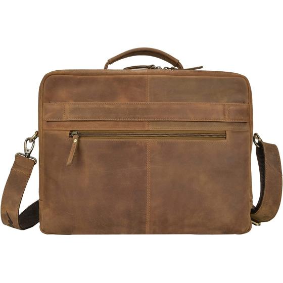 Marc Peter Auckland Real Leather Laptop Bag | Shoulder Bag for 15.6 inch Laptop | Briefcase for Notebook