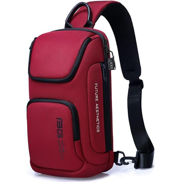 BANGE Sling Bag, Waterproof Men's Chest Bag Shoulder bags Crossbody Sling Backpack for Men…