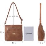 CLUCI Crossbody Purse for Women Multi Pockets Bag Vegan Leather Small Shoulder Handbags Summer Travel Designer Vintage Ladies