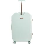 kensie Women's 3D Gemstone TSA Lock Hardside Spinner Luggage， Mint， 20-Inch Carry-On