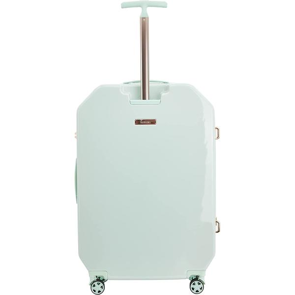 kensie Women's 3D Gemstone TSA Lock Hardside Spinner Luggage， Mint， 20-Inch Carry-On