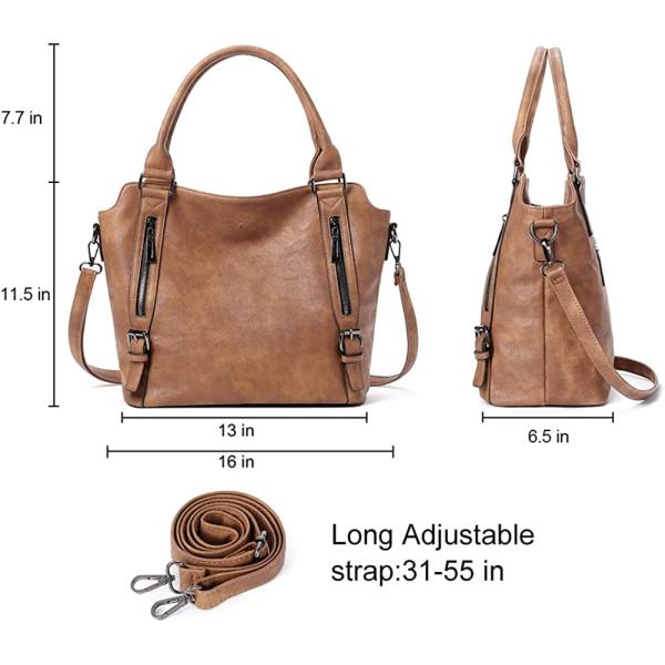 CLUCI Hobo Bags for Women Vegan Leather Handbags Large Ladies Purse Tote Shoulder Bag