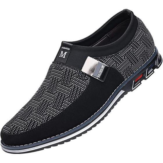 Veslesth Men Casual Shoes Sneakers Loafers Comfort Walking Shoes Fashion Driving Shoes Luxury Leather Shoes for Male Business Work Office Dress Outdoor