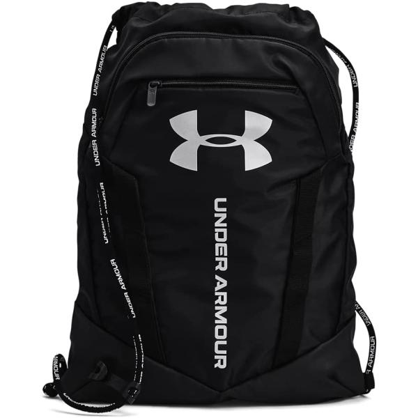 Under Armour Adult Undeniable Sackpack ， Black/Black/Metallic Silver