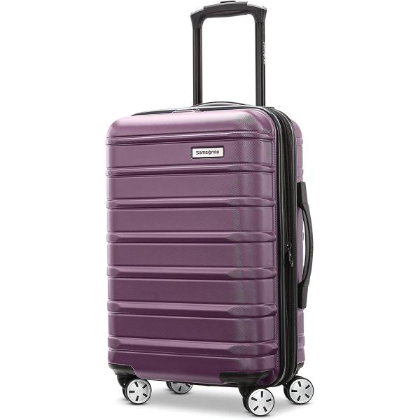 Samsonite Omni 2 Hardside Expandable Luggage with Spinner Wheels， Carry-On 20-Inch， Purple