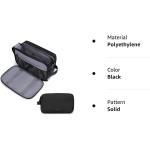 BAGSMART Toiletry Bag for Men， Travel Toiletry Organizer Dopp Kit Water-resistant Shaving Bag for Toiletries Accessories， Black
